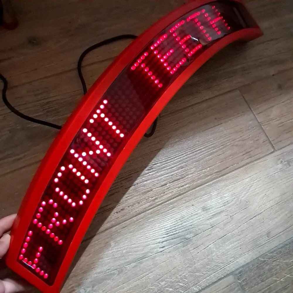 Mr. Christmas SING ALONG With SANTA‎ banner display screen electronic red Part